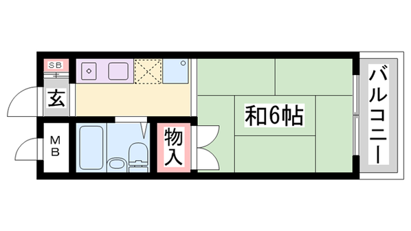 明石駅 バス15分  北別府五丁目下車：停歩1分 2階の物件間取画像